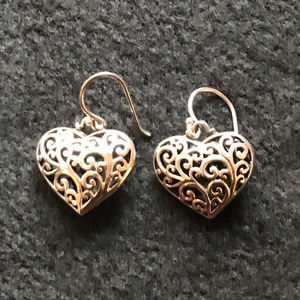Filigre Heart Earrings